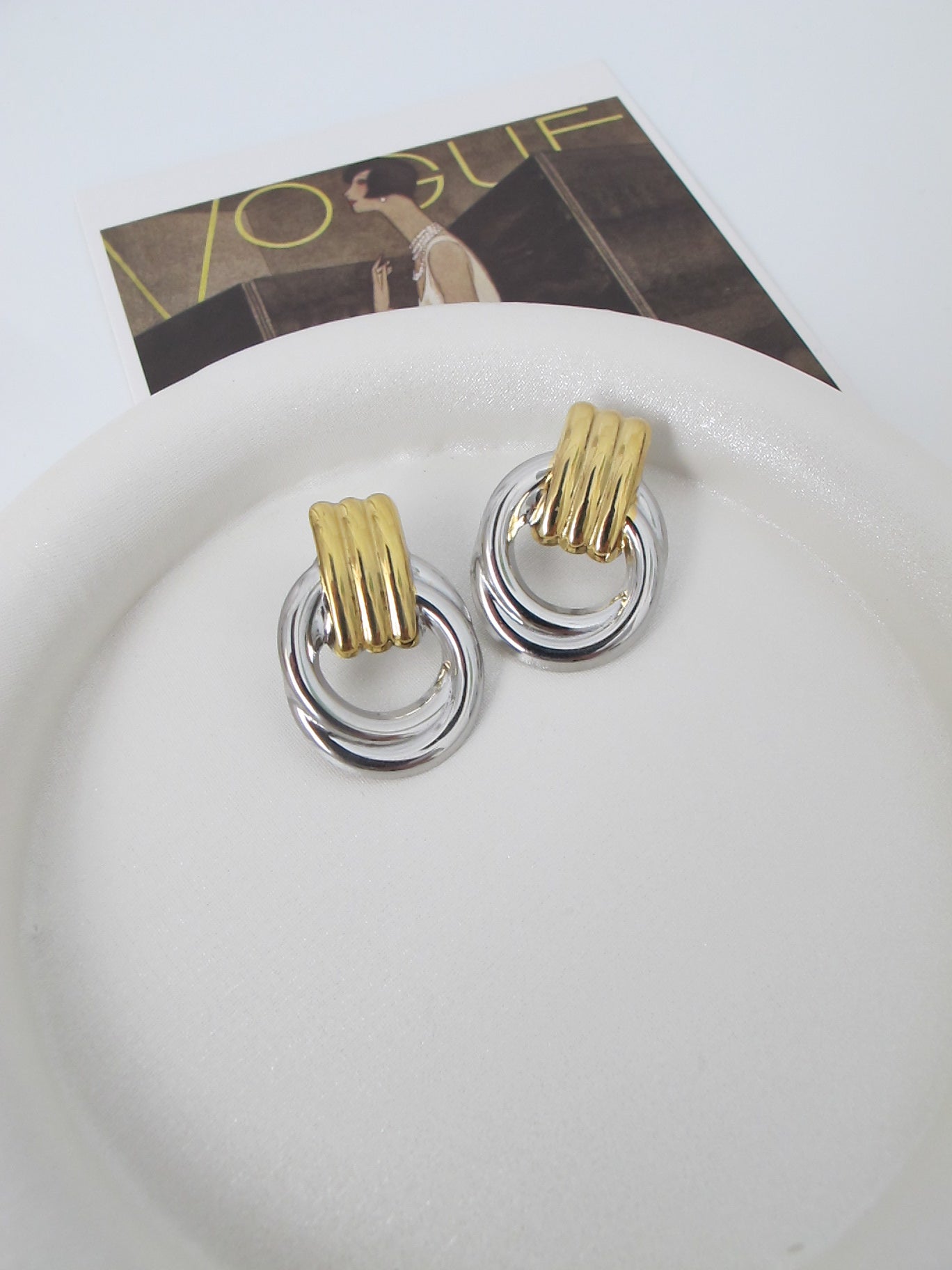 Dual Circle Glow σκουλαρίκια